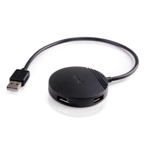 هاب 4 پورت USB سیمدار 30cm دیتک مدل Dtech DT-3015 USB 2.0 HUB 4-Port With 0.3m USB Cable
