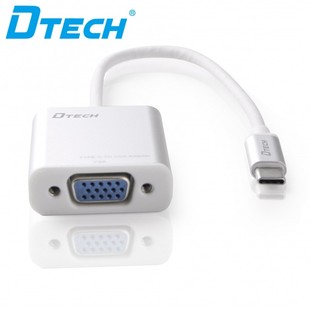مبدل Type-c به VGA دی تک مدل Dtech DT-T0021