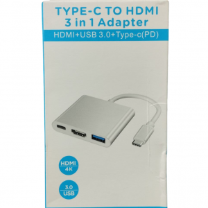 تبدیل Type-C به HDMI و USB3.0 و PD Type-C مدل HT-C05-5