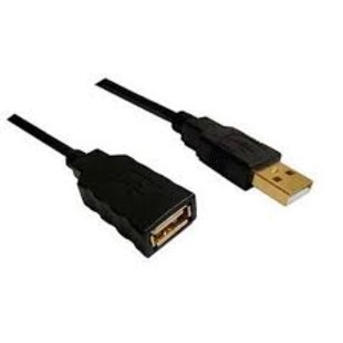 کابل افزایش طول USB 2.0 فرانت با زغال نویز گیر بدون پک 1.5 متر