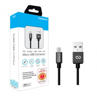 کابل تبديل USB به microUSB نزتک مدل TPE طول 1.2 متر