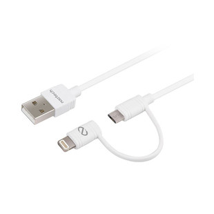 کابل تبديل USB به لايتنينگ/microUSB نزتک مدل Hybrid طول 1.8 متر