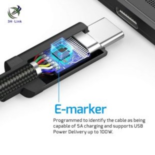 کابل دو سر USB 3.1 Type C فرانت نسل دوم با E-Marker به طول 1متر