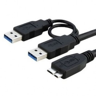 کابل هارد Micro USB3.0 فرانت 1متری با کابل شارژ USB2.0