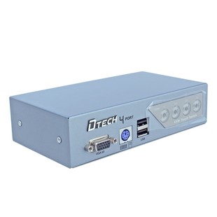 سوئیچ KVM چهار پورت PS2 و USB دی تک مدل DT-8041