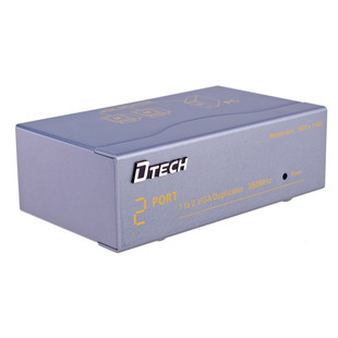 اسپلیتر VGA دو پورت دیتک مدل DT-7352 با کیفیت 350 مگاهرتز