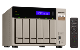 هارد تحت شبکه کیونپ مدل TVS-673-16G