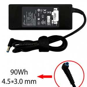 آداپتور لپ تاپ اچ پی 19.5V 4.62A سر فیش آبی