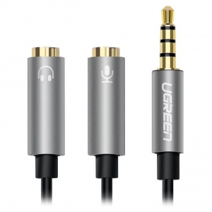 کابل تبدیل 1 به 2 صدا 3.5 میلی متری یوگرین مدل AV141 کد 30619 3.5mm Male To Dual 3.5mm Female Headset Splitter