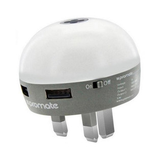Promate Glint Wall Charger and Night Lamp