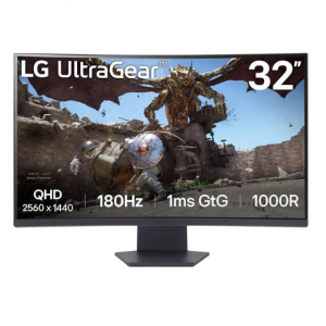 مانیتور خمیده ال جی 32 اینچ مدل LG Monitor 32GS60QC-B