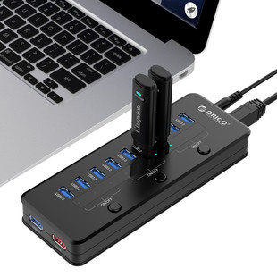 Orico H10C1-U3 10 Port USB 3.0 Hub With Adapter