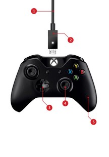 Microsoft 7MN XboxOne Controller + Cable For Windows Gamepad