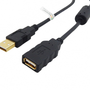 کابل افزایش طول USB 2.0 فرانت با زغال نویز گیر به طول 3 متر مدل fn-u2cf30