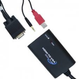 تبدیل VGA به HDMI با قابليت انتقال صدا فرانت