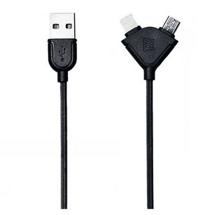 Remax Souffle USB To microUSB And Lightning Cable 1m