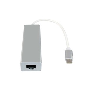 هاب USB-C به USB 3.0/ Ethernet سه پورت مدل Gigabit