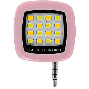 Portable Mini 16 LEDs Flash Fill Light Rechargeable