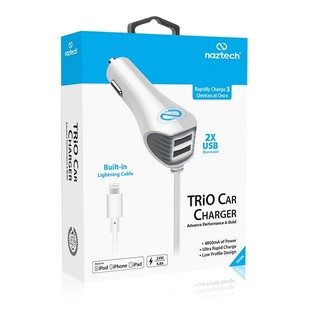 Naztech N420 Trio Car Charger lightening