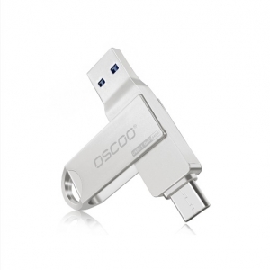 فلش مموری USB-C و USB3.1 اسکو 128 گیگ مدل Oscoo Flash Drive CU002