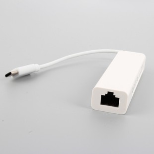 تبدیل Type-C به اترنت شبکه و هاب USB با 3 پورت