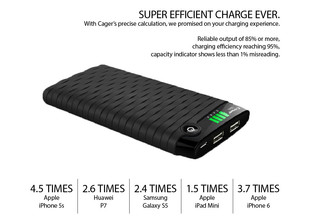 CAGER S20 10000mAh 3.1A Output Lithium Polymer Power Bank &#8211; 5