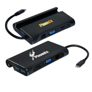 مبدل USB-C به HDMI/VGA/USB 3.0/LAN/USB-C فینیکس مدل L-1037