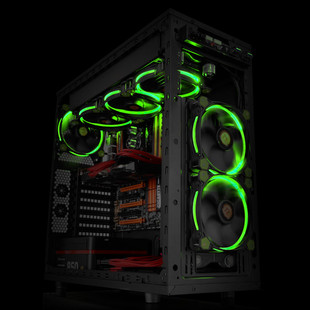 Thermaltake Riing 14 LED Green 140mm Case Fan - فن کیس ترمالتیک مدل Riing 14 با LED سبز