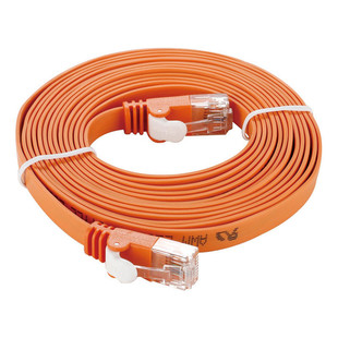 D-Link NCB-C6UORGF1-5 5M Category 6 UTP Flat Patch Cord - کابل شبکه 5 متری CAT 6 نارنجی دی-لینک مدل NCB-C6UORGF1-5