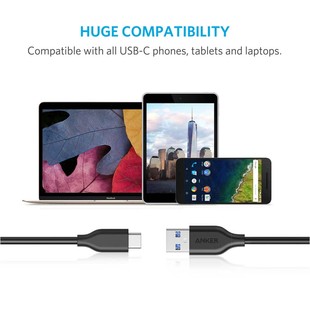 USB 3.0 To USB-C Cable Anker A8163 PowerLine - 0.9m