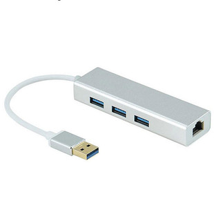 هاب 3 پورت USB3.0 و اترنت  ، Gigabit USB 3.0 Hub 3 Port With LAN