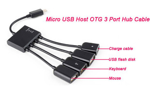 تبدیل چهار سر Micro USB OTG Hub