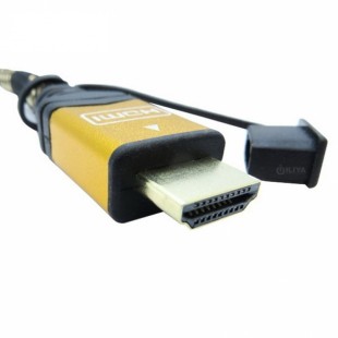 کابل HDMI فرانت 3D سرپوش طلایی 5 متری
