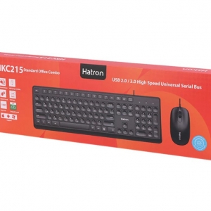 خرید و قیمت کیبورد و ماوس با سیم هترون مدل HKC215