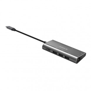 مبدل USB-C به HDMI/USB/LAN اوریکو مدل CLH-W2