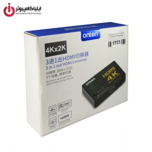 سوئیچ تصویر 3 به 1 HDMI  اونتن مدل ONT-7593