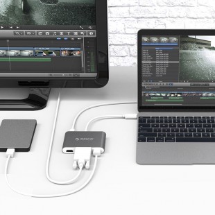 مبدل USB-C به USB/VGA/HDMI اوریکو مدل RCHV