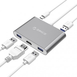 مبدل USB-C به USB/USB-C/HDMI اوریکو مدل RCH3A