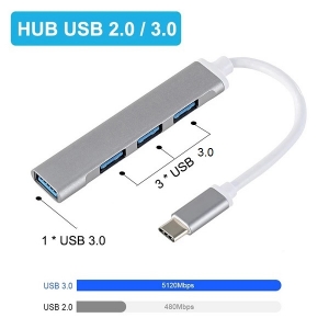 بهترین هاب type-c به USB3.0  4 پورت