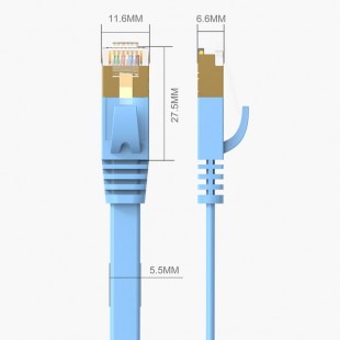 کابل شبکه Cat7 تخت اوریکو مدل PUG-C7B طول 5 متر