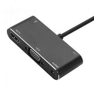 تبدیلUSB-C به HDMI/VGA/AUDIO/USB 3.0 HUB