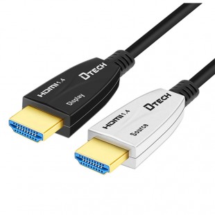 کابل لینک HDMI روی فیبر دیتک مدل DT-HF555 طول 15 متر
