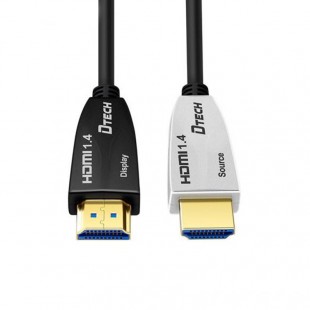 کابل لینک HDMI روی فیبر دیتک مدل DT-HF556 طول 20 متر