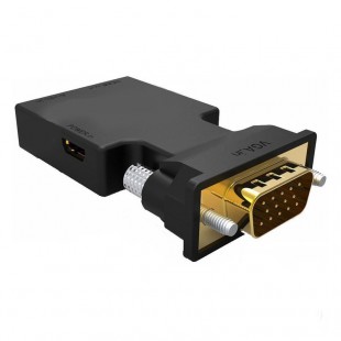 تبدیل VGA و صدا به HDMI با کابل صدا و پاور به طول 20 سانتی متر