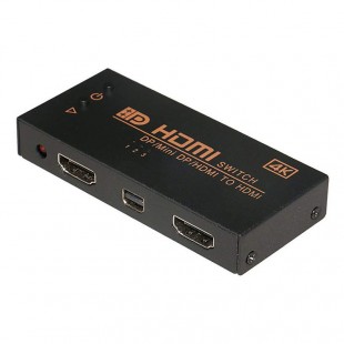 سوئیچ HDMI و Display و Mini Display به HDMI اونتن مدل OTN-7589 برای تلویزیون های HD و لپ تاپ