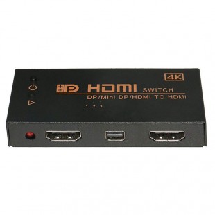 سوئیچ HDMI و Display و Mini Display به HDMI اونتن مدل OTN-7589 برای تلویزیون های HD و لپ تاپ