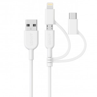 کابل تبدیل USB سه کاره انکر مدل A8436