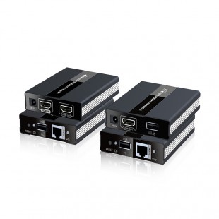 توسعه دهنده کی وی ام HDMI لنکنگ مدل LKV371KVM روی کابل شبکه تا ۶۰ متر