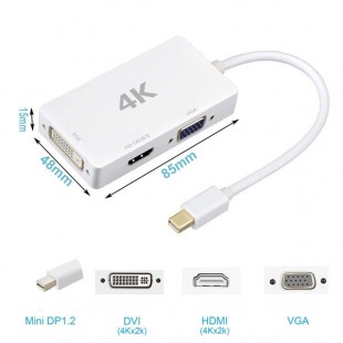 تبدیل Mini DisplayPort به VGA/HDMI/DVI اونتن مدل OT-3245