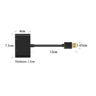 تبدیل USB3.0 به HDMI و VGA اونتن مدل OT-5201B برای ویندوز